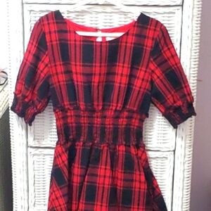 Plaid Dress GB Girl Size S